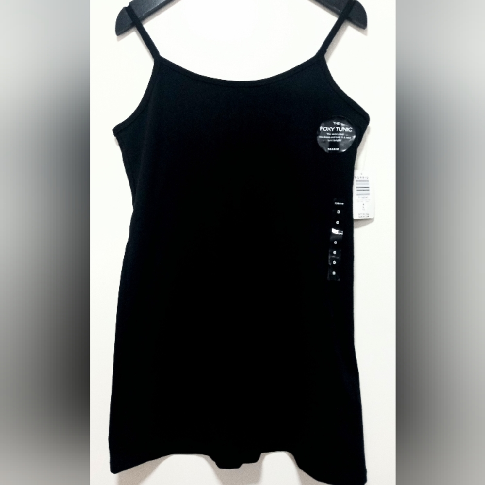 NWT TORRID TUNIC BLACK FOXY CAMI 0X/L